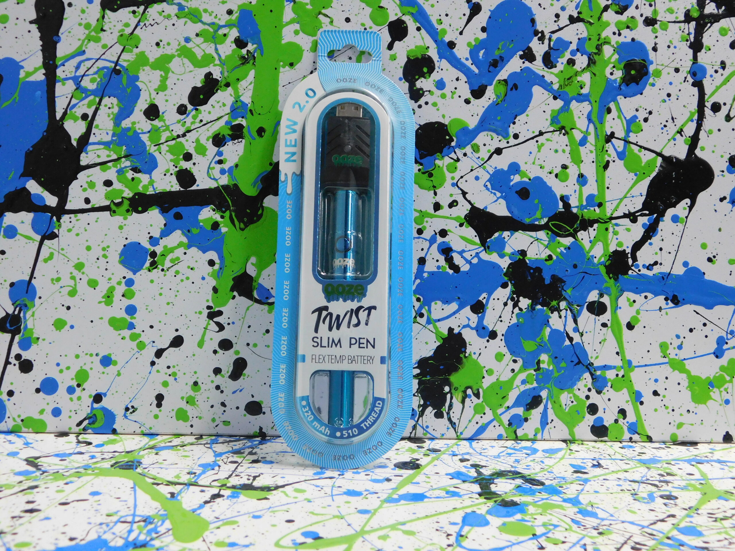 Ooze Twist Slim Pen - 320 mAh Flex Temp Battery - Sapphire Blue